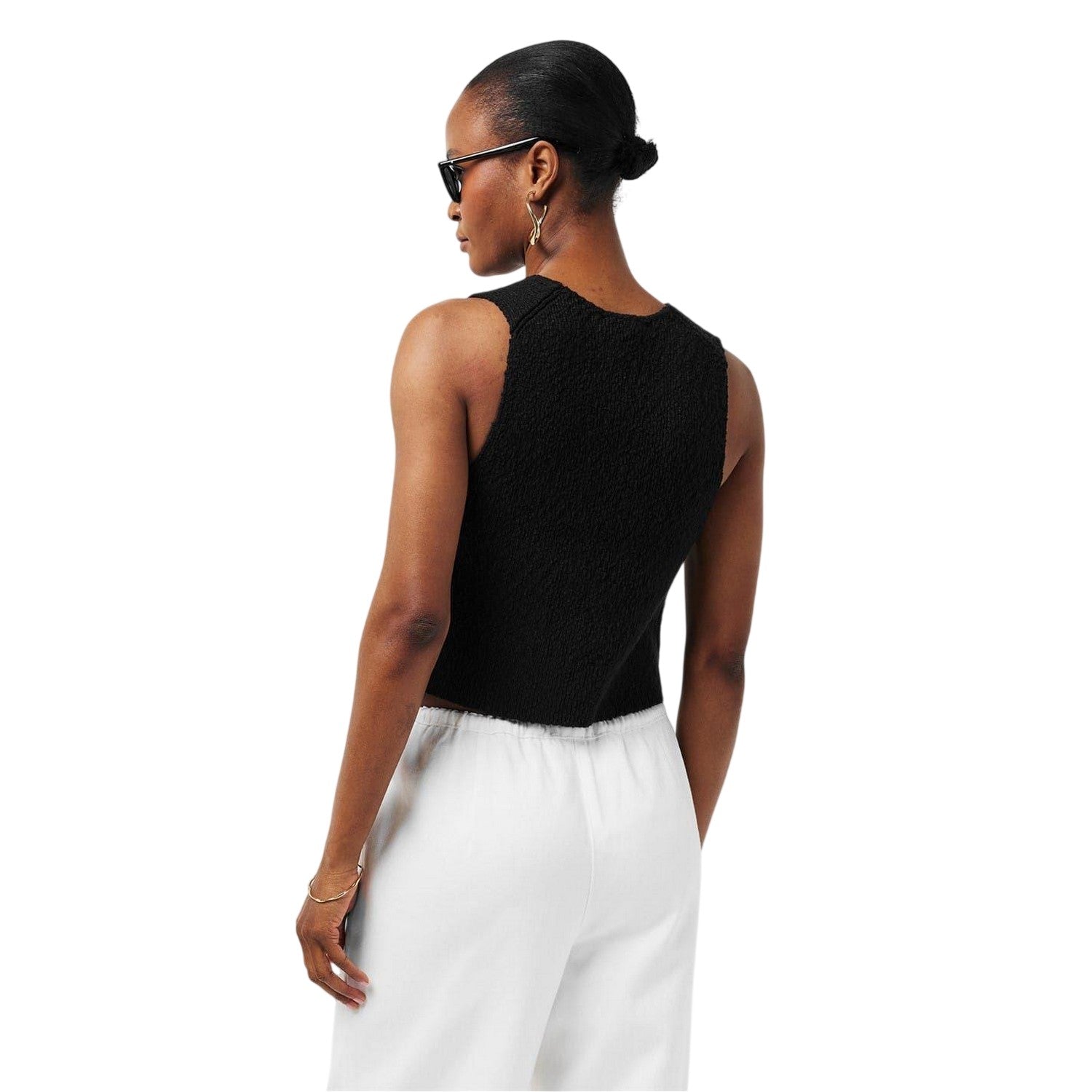 Black - Lifestyle - Edited Womens-Ladies Rike Sleeveless Vest Top