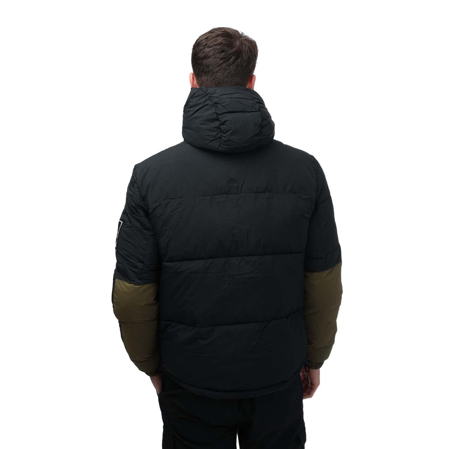 Olive - Back - Timberland Mens Archive Outdoor Puffer Jacket