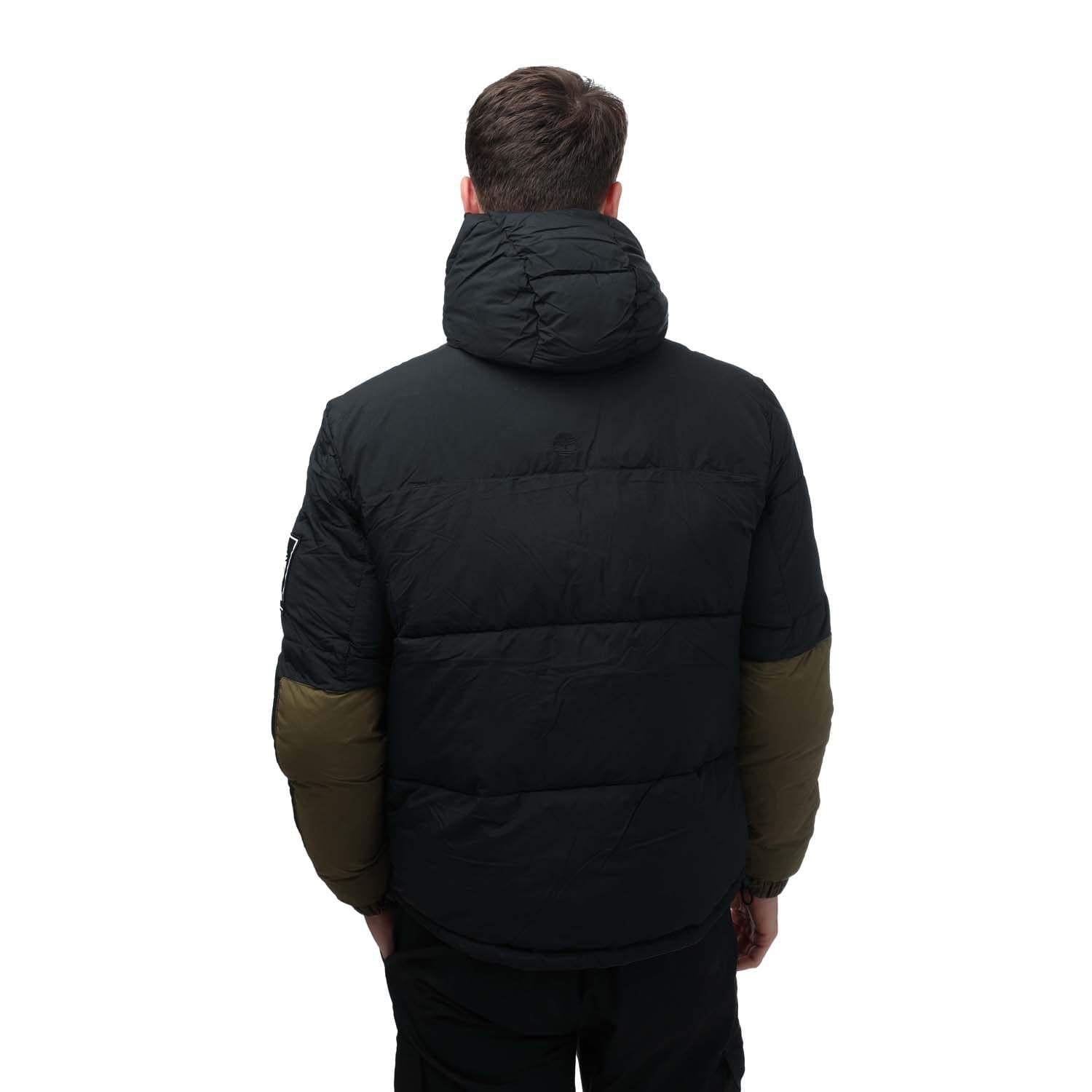 Olive - Back - Timberland Mens Archive Outdoor Puffer Jacket