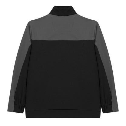 Black - Back - Castore Childrens-Kids Rangers FC Mock Neck Relaxed Fit Track Jacket