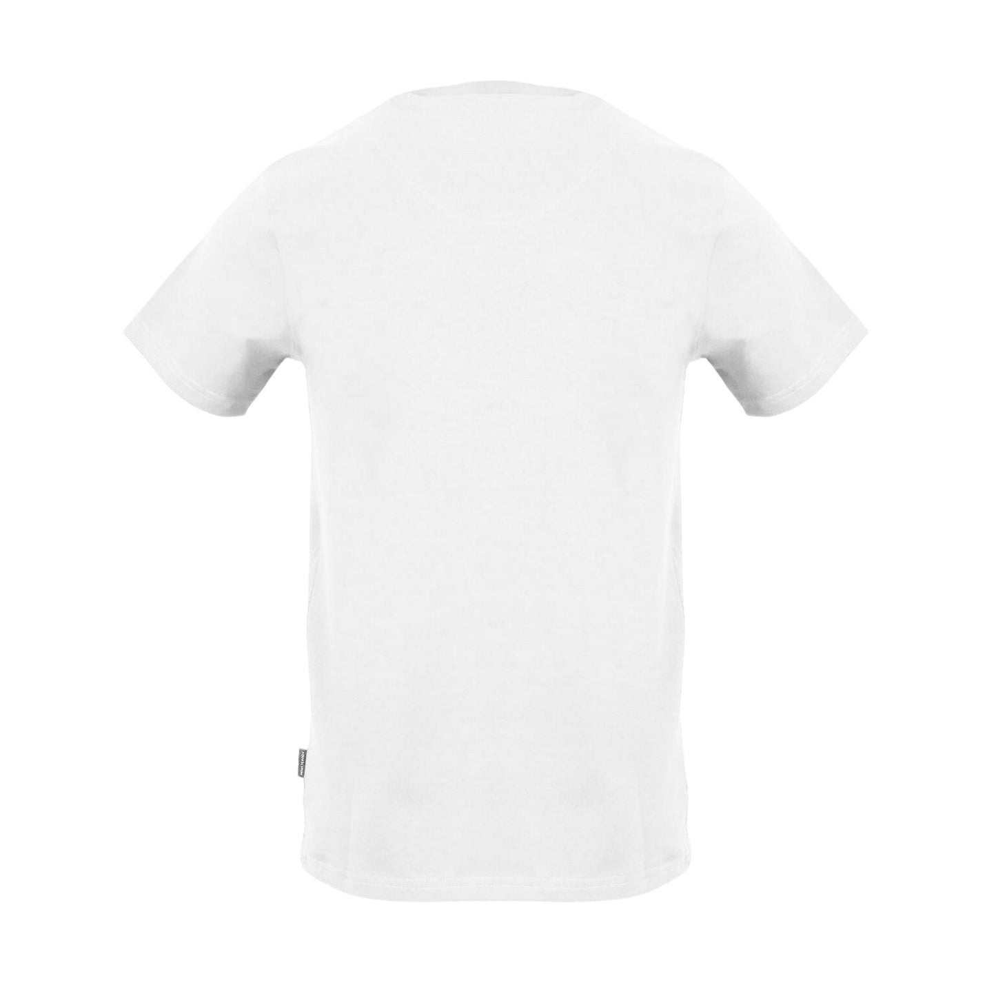 White - Back - Aquascutum Mens Arch Crew Neck Regular T-Shirt