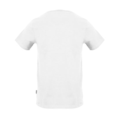 White - Back - Aquascutum Mens Arch Crew Neck Regular T-Shirt