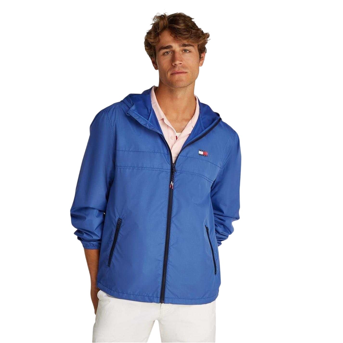 Blue - Lifestyle - Tommy Jeans Mens Elasticated Cuff Relaxed Fit Windbreak