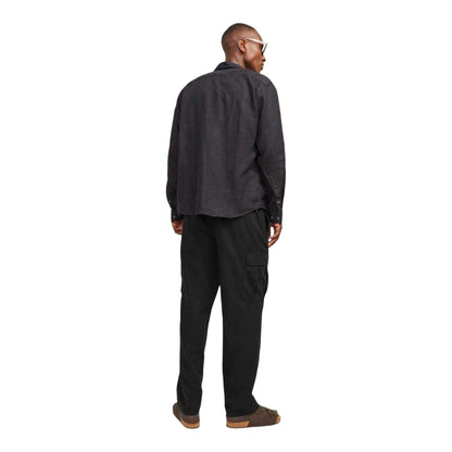 Black - Back - Jack And Jones Mens Karl Combat Loose Fit Cargo Trousers