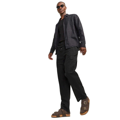 Black - Lifestyle - Jack And Jones Mens Karl Combat Loose Fit Cargo Trousers