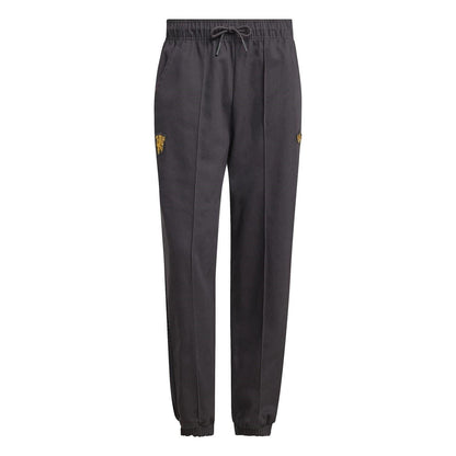 Black - Front - Adidas Mens Manchester United FC Tracksuit Bottoms