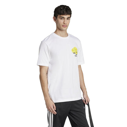 White - Pack Shot - Adidas Mens Tennis Ball Crew Neck T-Shirt