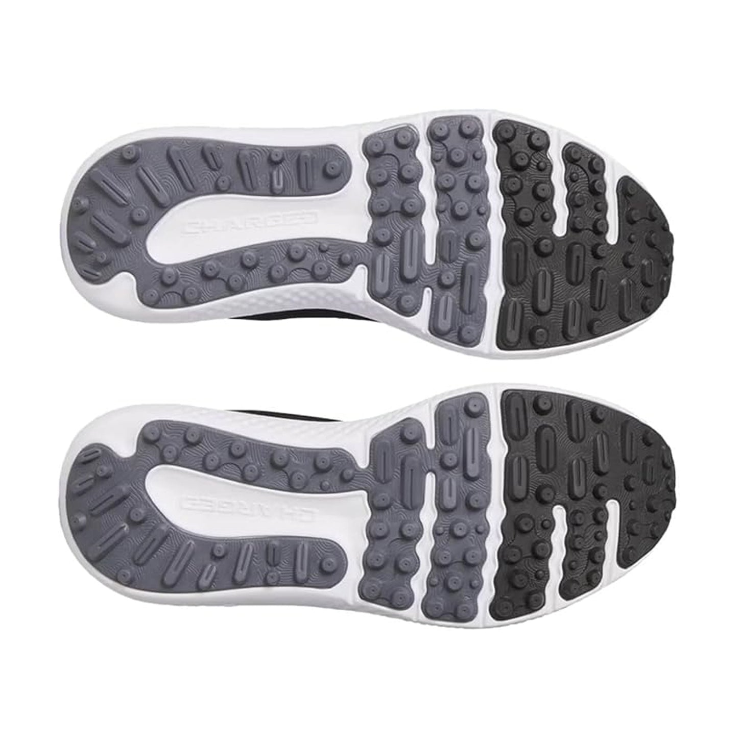 Black - Lifestyle - Under Armour Mens Leather Low Cut Golf Trainers