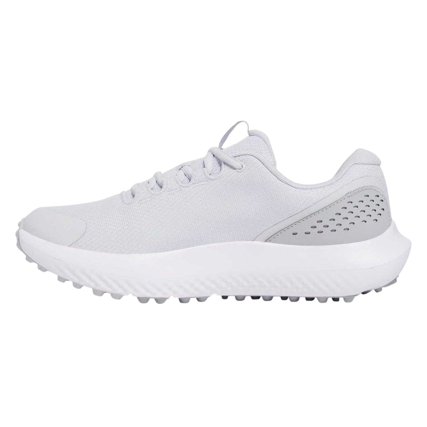 Halo Grey - Back - Under Armour Mens Leather Low Cut Golf Trainers
