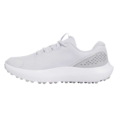 Halo Grey - Back - Under Armour Mens Leather Low Cut Golf Trainers