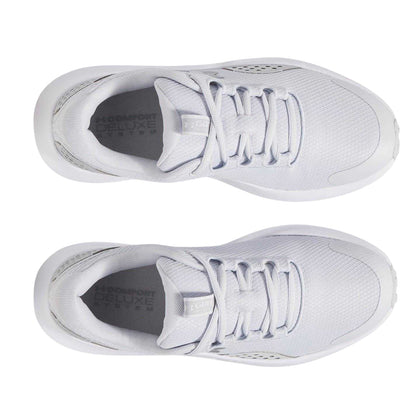 Halo Grey - Side - Under Armour Mens Leather Low Cut Golf Trainers