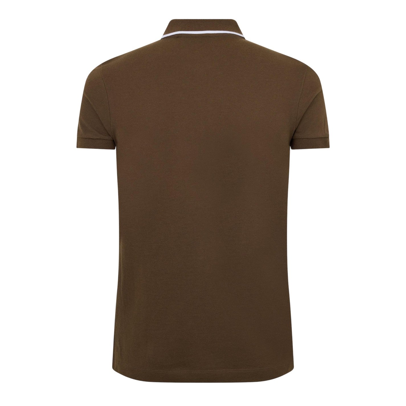 Brown - Back - Boss Mens Firenze Short-Sleeved Polo Shirt