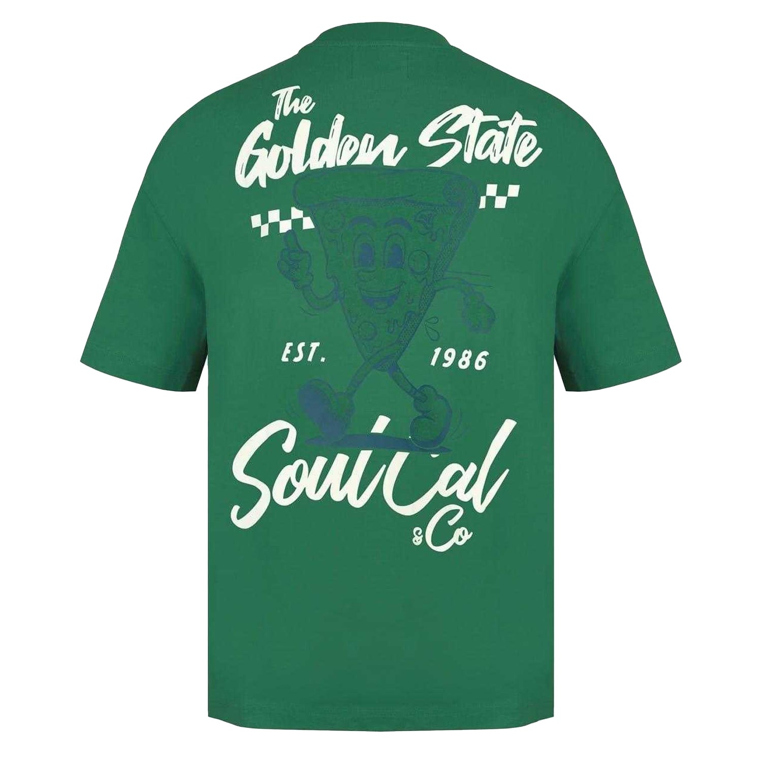 Green - Back - SoulCal Mens Fast Food Oversized T-Shirt