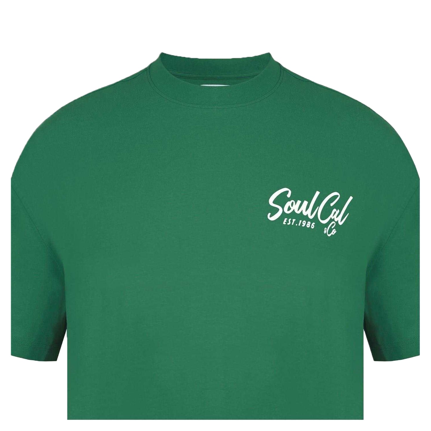Green - Side - SoulCal Mens Fast Food Oversized T-Shirt