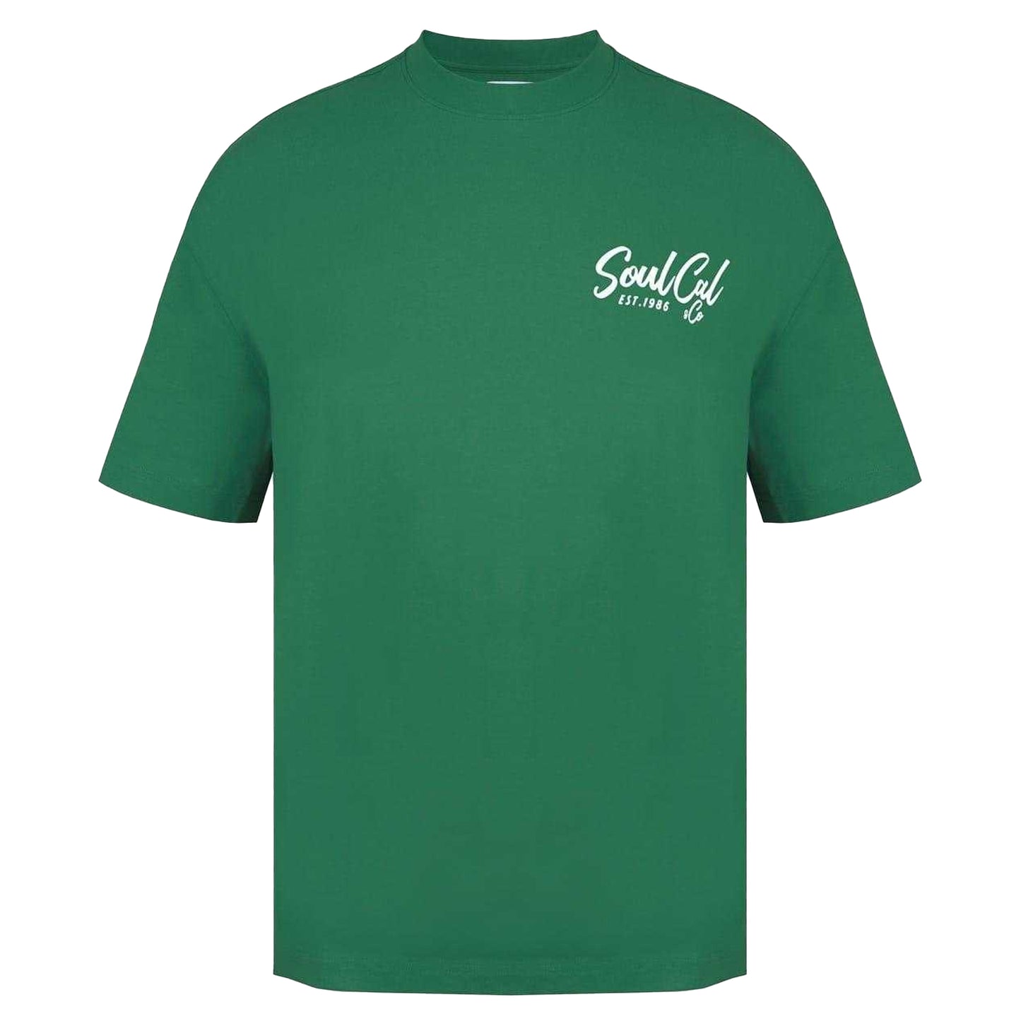 Green - Front - SoulCal Mens Fast Food Oversized T-Shirt