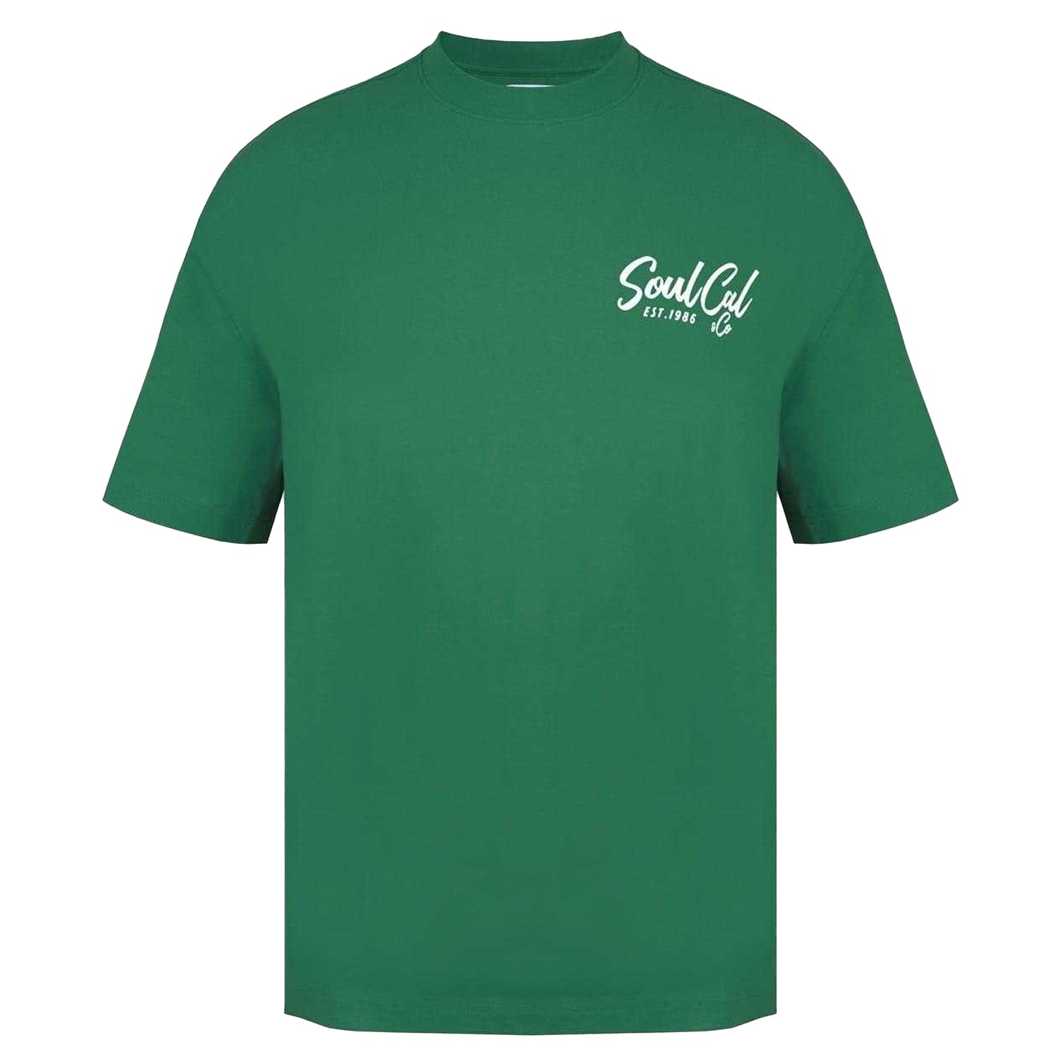 Green - Front - SoulCal Mens Fast Food Oversized T-Shirt