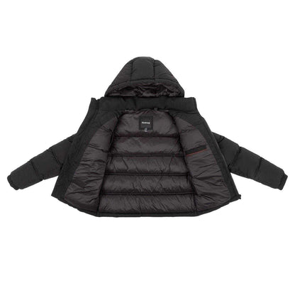 Black - Side - Firetrap Childrens-Kids Full Zip Puffer Jacket