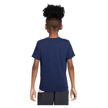 Midnight Navy - Back - Nike Childrens-Kids Heritage Paris Saint Germain FC T-Shirt