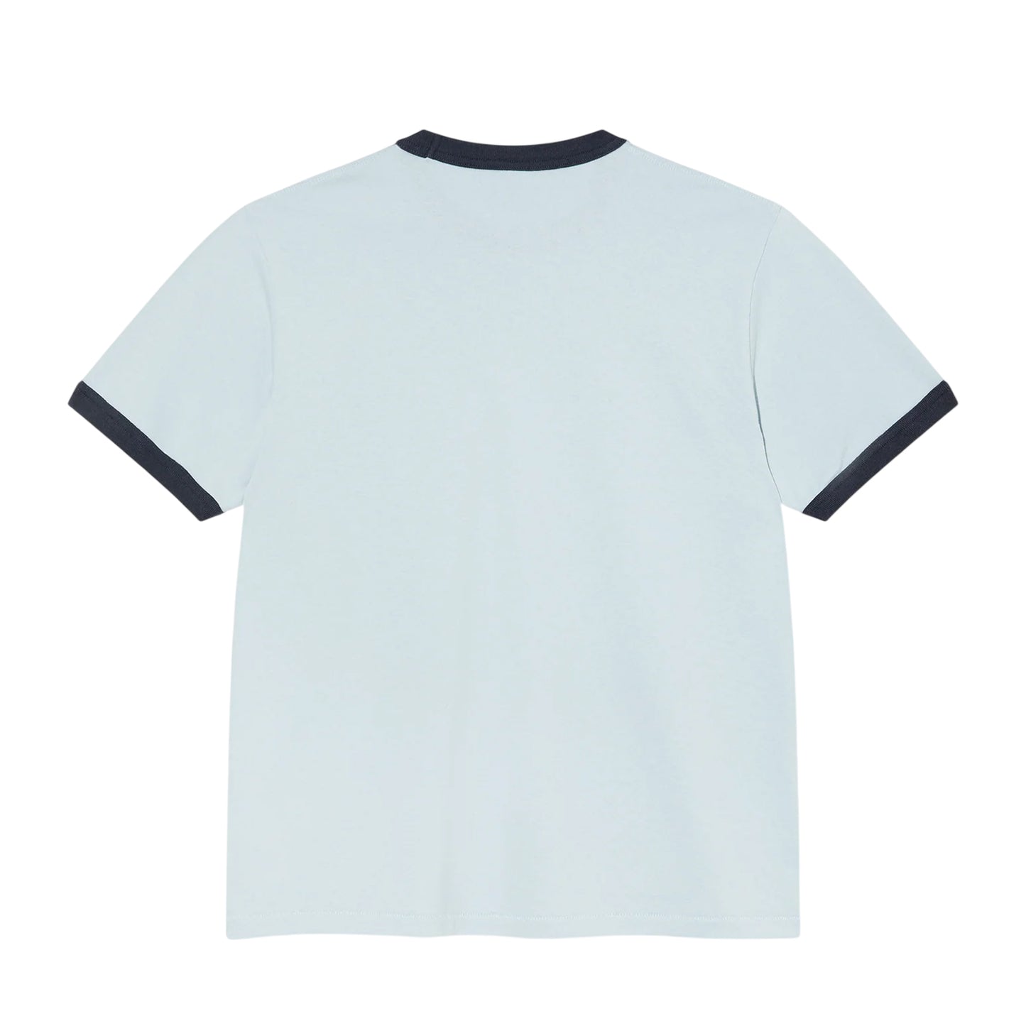 Light Blue - Back - Pretty Green Mens Ringer Logo T-Shirt