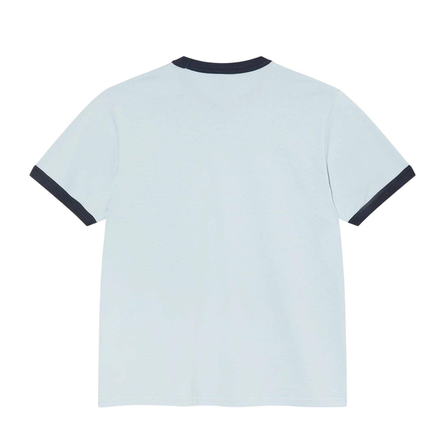 Light Blue - Back - Pretty Green Mens Ringer Logo T-Shirt