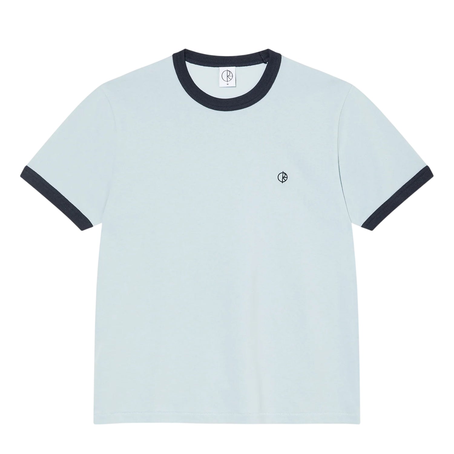 Light Blue - Front - Pretty Green Mens Ringer Logo T-Shirt
