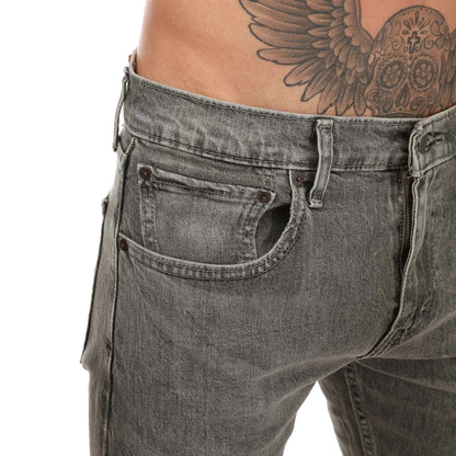 Grey - Side - Levis Mens 512 Little Love Tapered Leg Slim Jeans