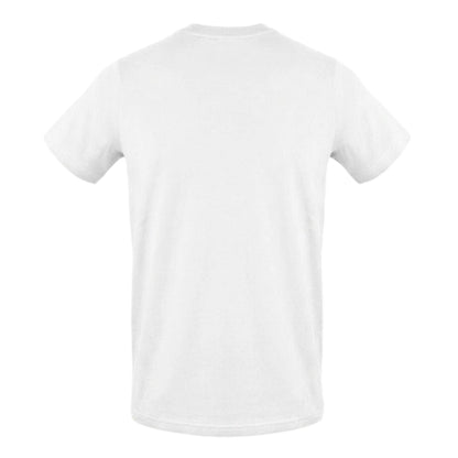 White - Back - Aquascutum Mens Signature Crew Neck T-Shirt