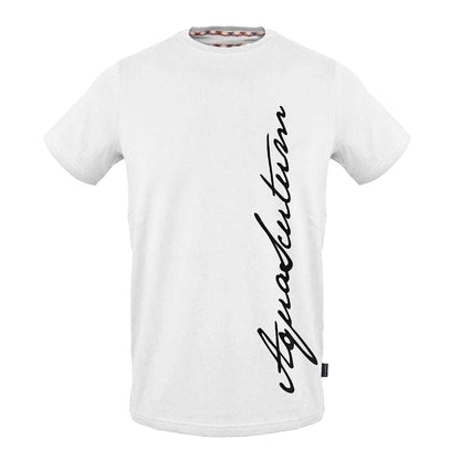 White - Front - Aquascutum Mens Signature Crew Neck T-Shirt