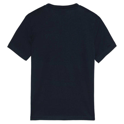 Dark Navy - Back - Lyle & Scott Childrens-Kids Tonal Embroidered T-Shirt