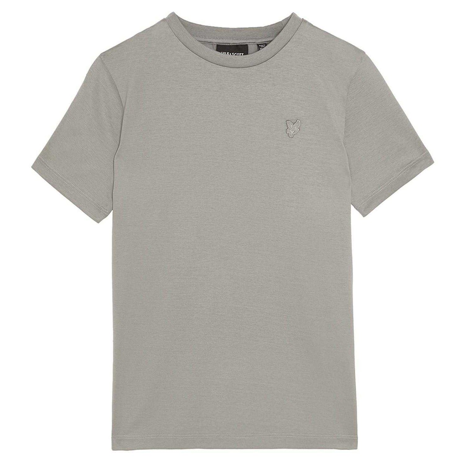 Sharkskin - Front - Lyle & Scott Childrens-Kids Tonal Embroidered T-Shirt
