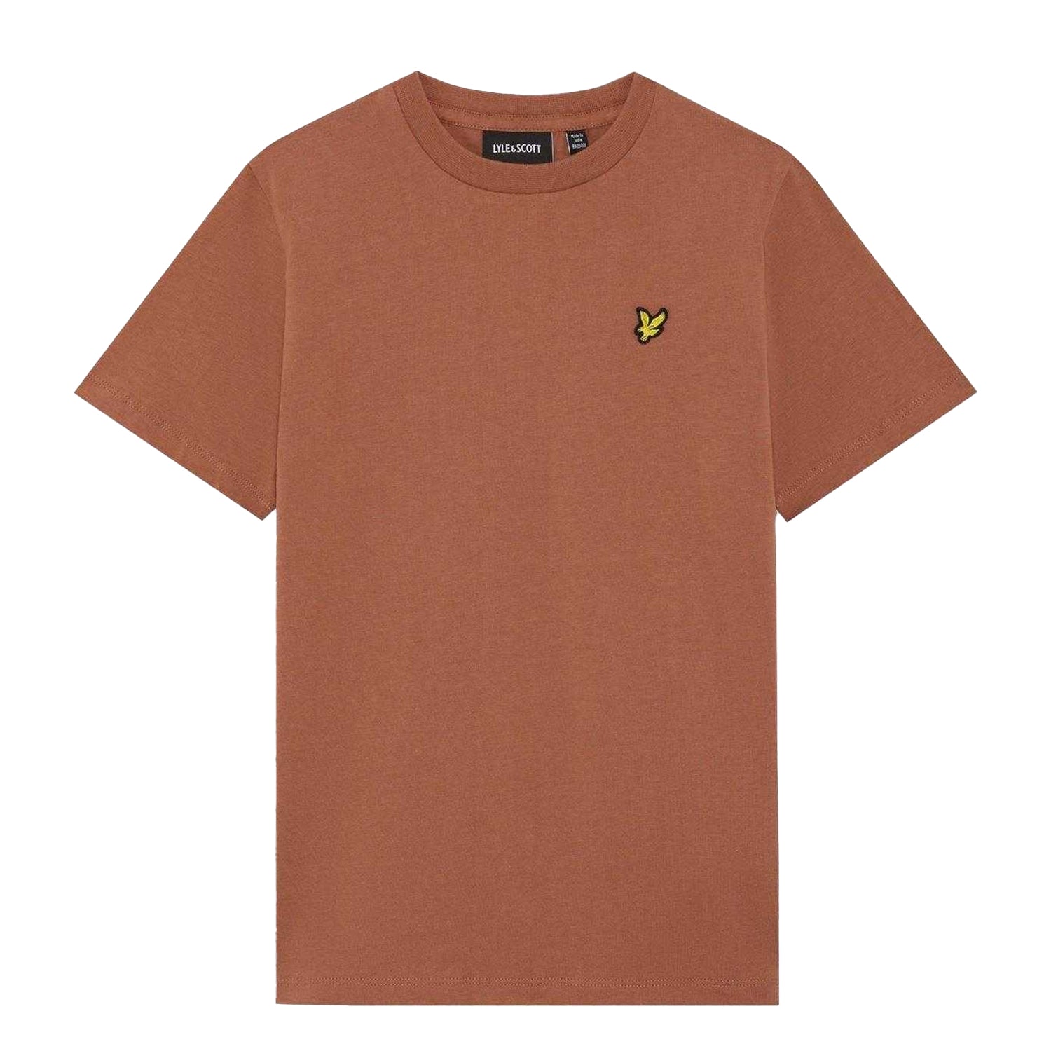Brick - Front - Lyle & Scott Childrens-Kids Script Embroidered T-Shirt