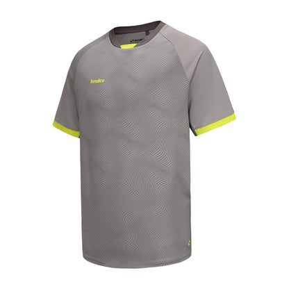 Grey-Green - Side - Sondico Mens Blaze Football T-Shirt