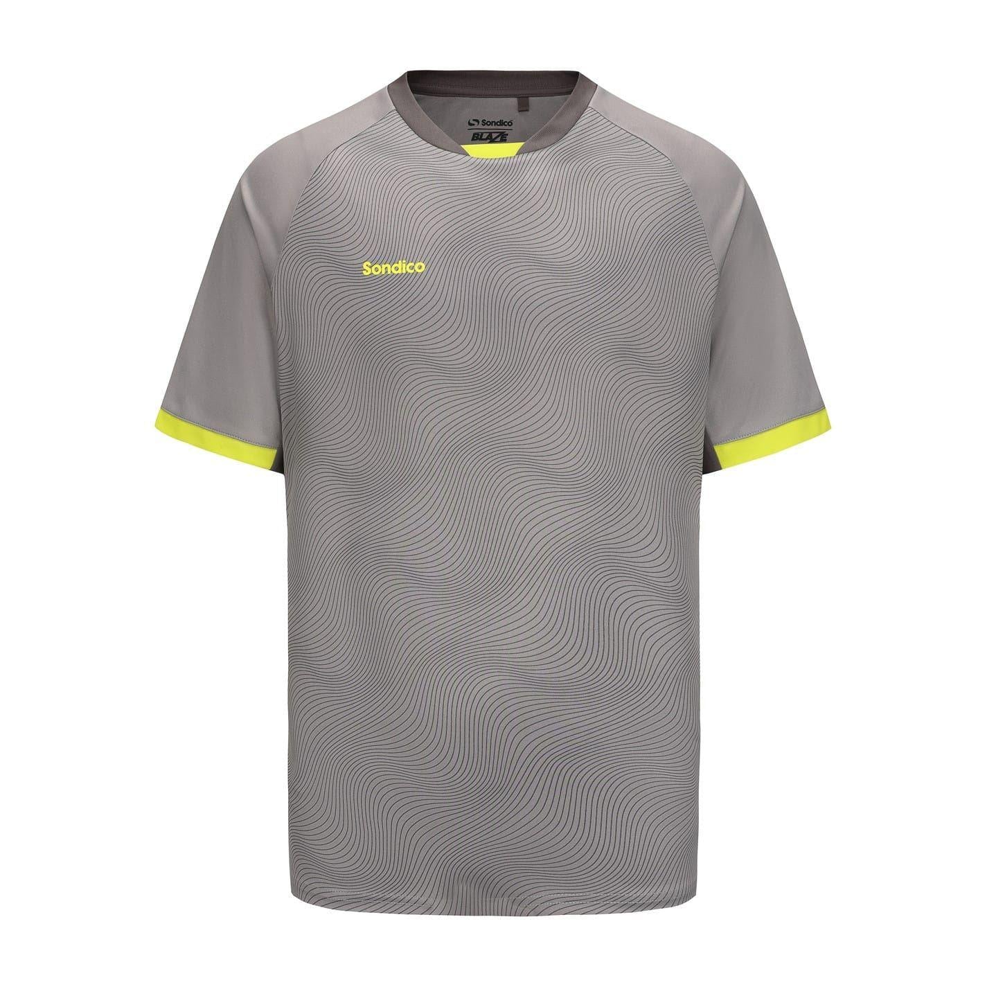 Grey-Green - Front - Sondico Mens Blaze Football T-Shirt