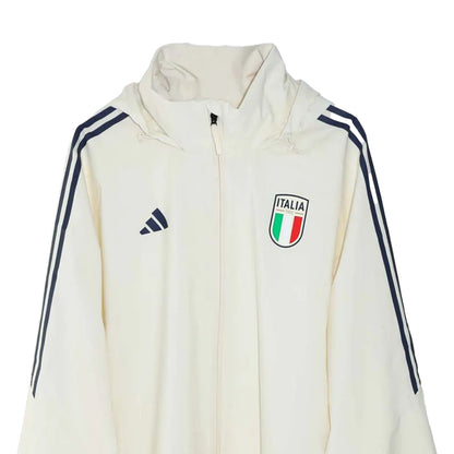 Cream - Side - Adidas Mens Condivo 23 Italy Waterproof Jacket