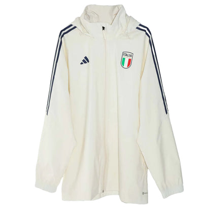 Cream - Front - Adidas Mens Condivo 23 Italy Waterproof Jacket