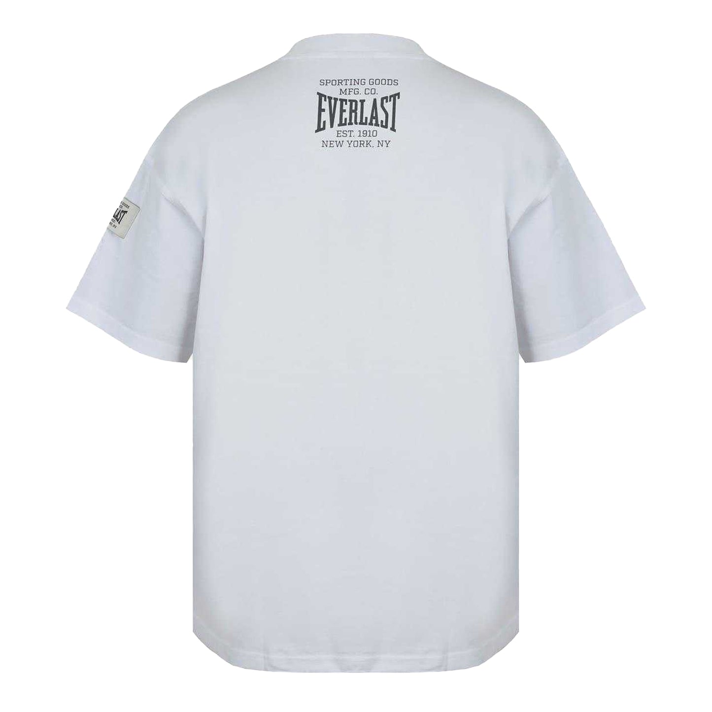 White - Back - Everlast Mens NYC Logo Drop Shoulder Oversized T-Shirt