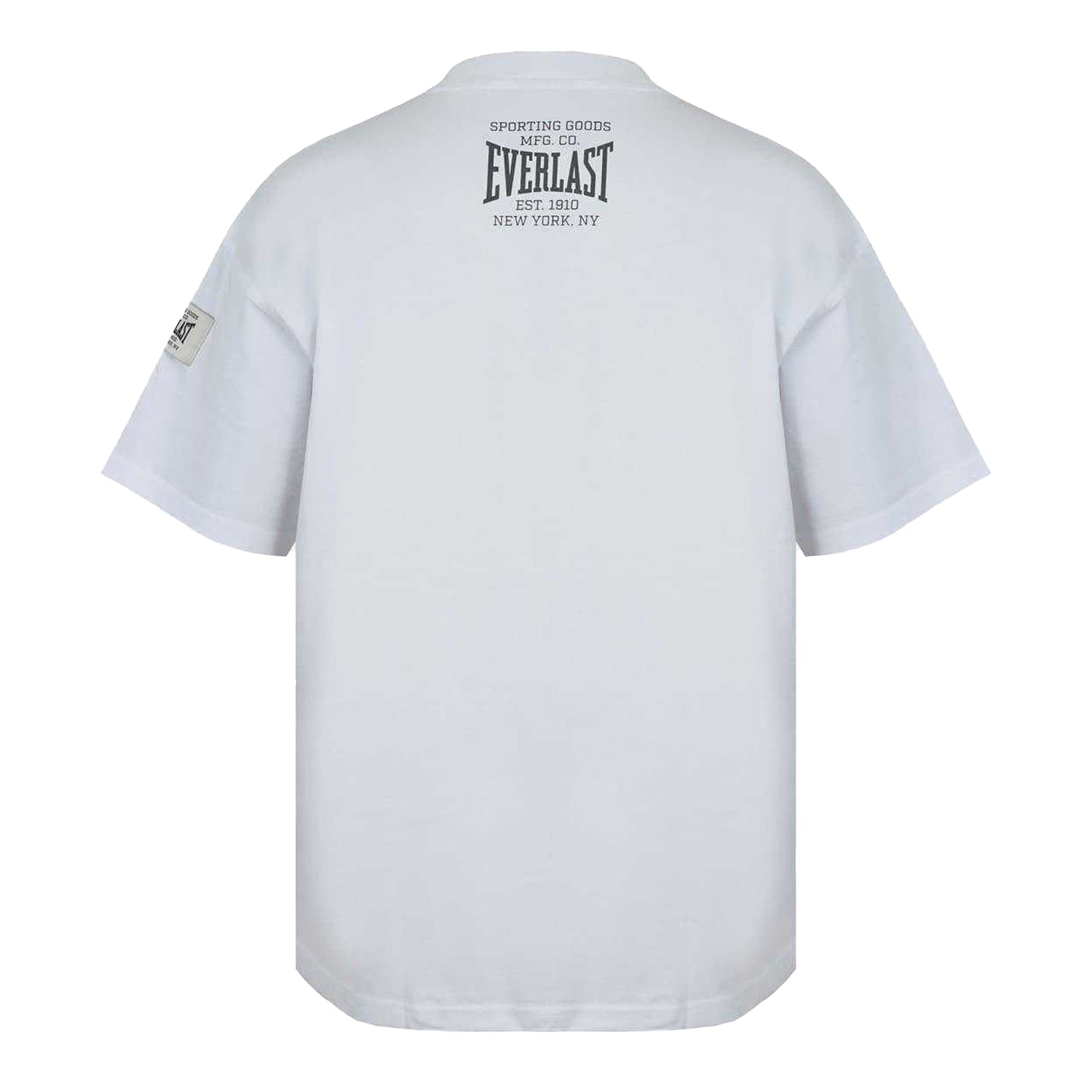 White - Back - Everlast Mens NYC Logo Drop Shoulder Oversized T-Shirt