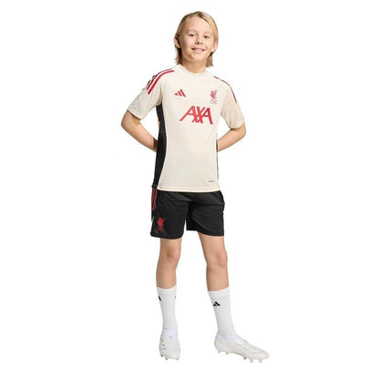 White - Side - Liverpool FC Boys 2025-2026 Adidas T-Shirt