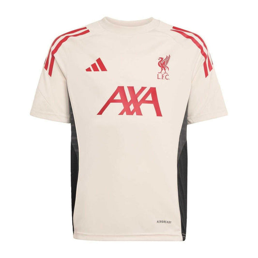 White - Front - Liverpool FC Boys 2025-2026 Adidas T-Shirt
