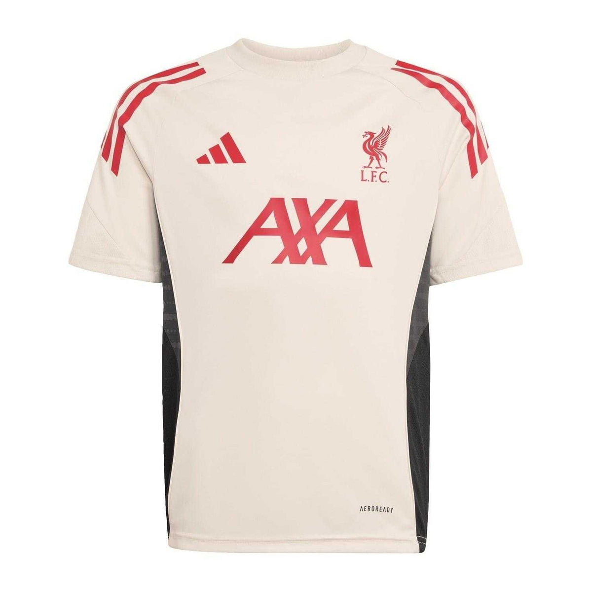 White - Front - Liverpool FC Boys 2025-2026 Adidas T-Shirt