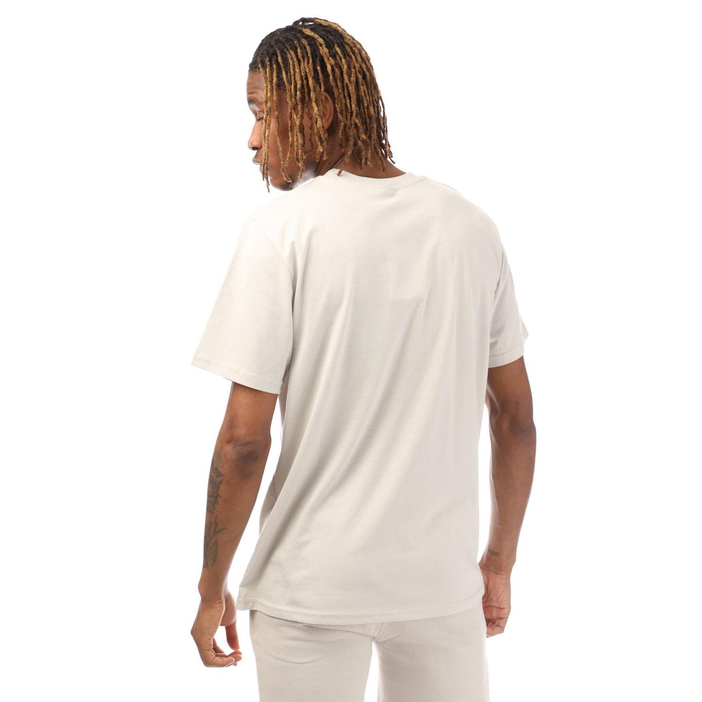 Grey - Back - Hype Mens Signature Cotton Regular T-Shirt