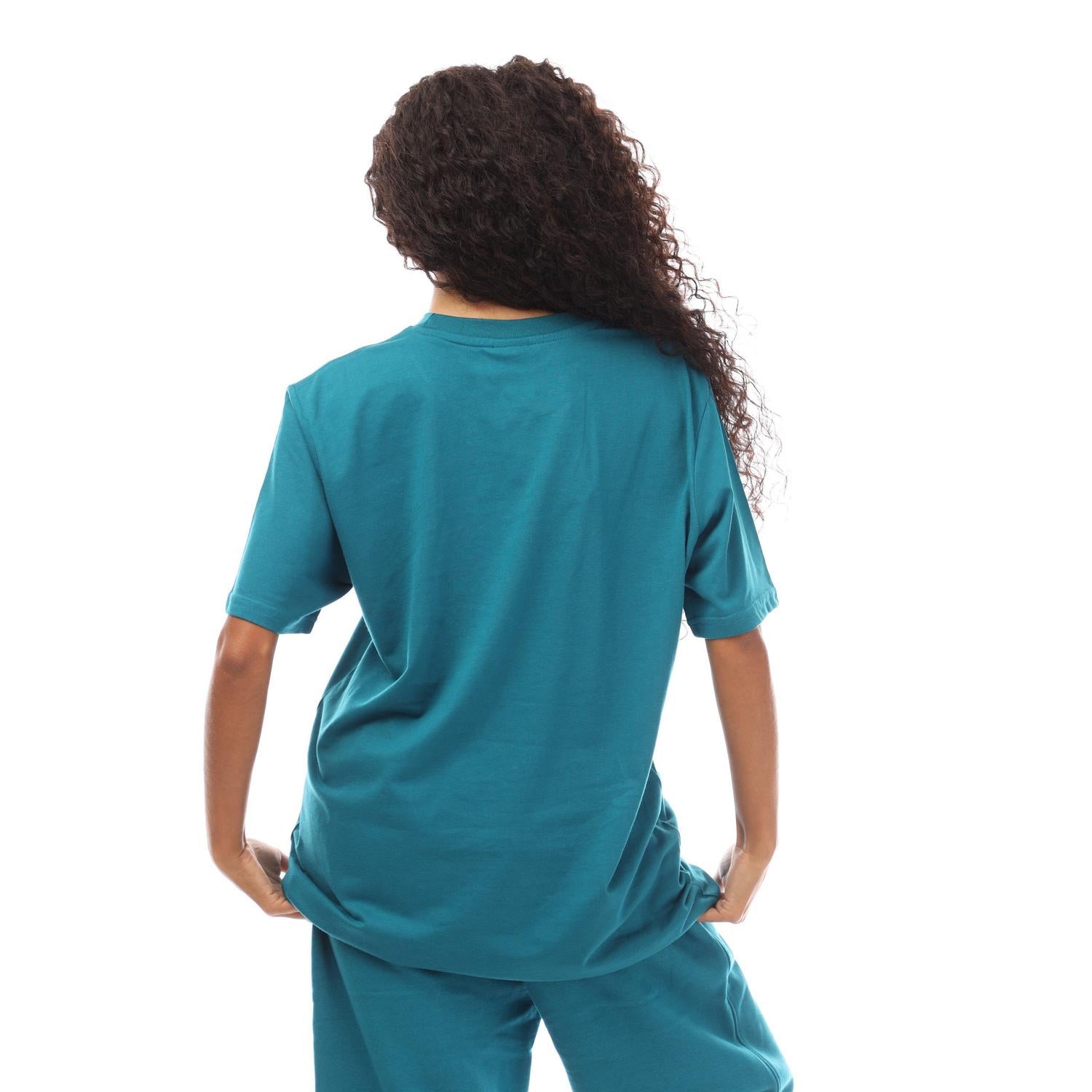 Teal - Back - Hype Mens Signature Cotton Regular T-Shirt