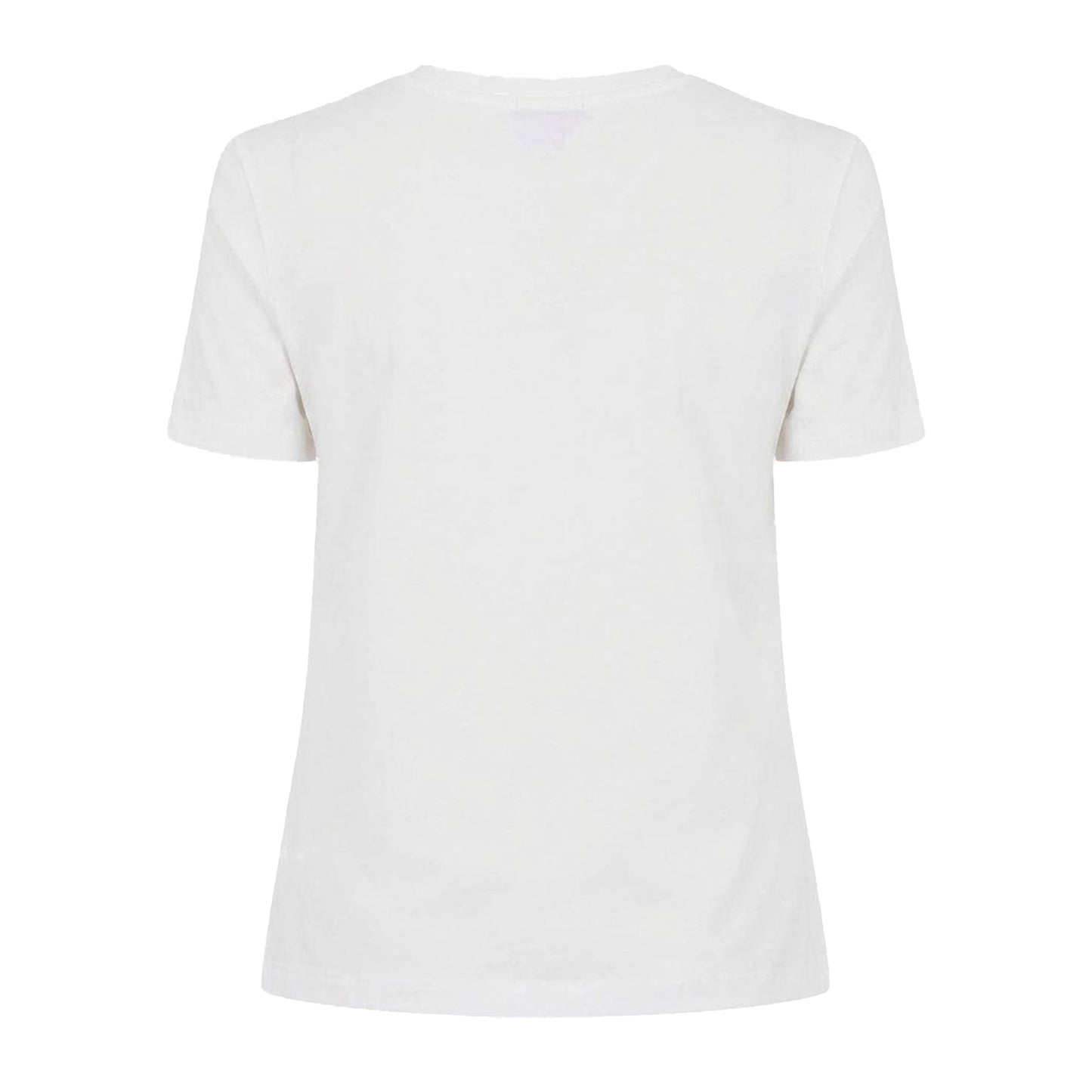 Ecru - Back - Tommy Hilfiger Womens-Ladies Script Embroidered T-Shirt