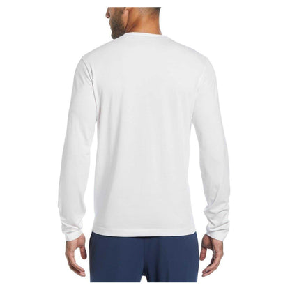 Bright White - Back - Original Penguin Mens Cotton Long-Sleeved T-Shirt