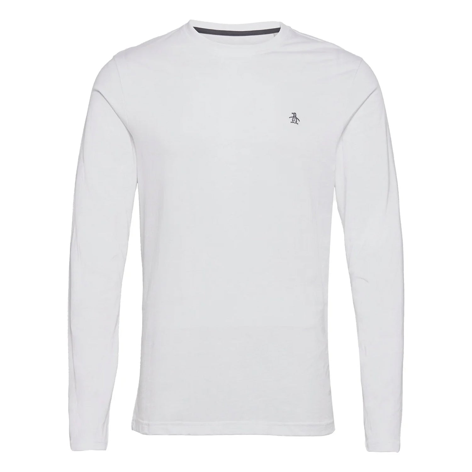 Bright White - Front - Original Penguin Mens Cotton Long-Sleeved T-Shirt