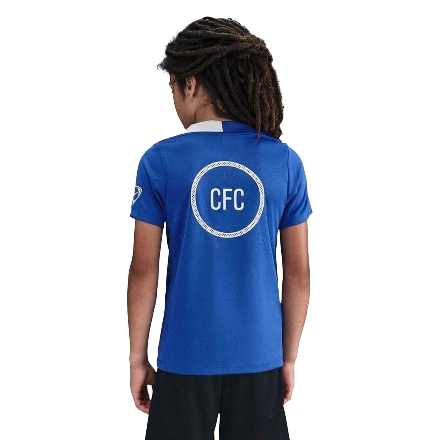 Blue-Silver - Back - Nike Childrens-Kids Strike 2025-26 Chelsea FC Top