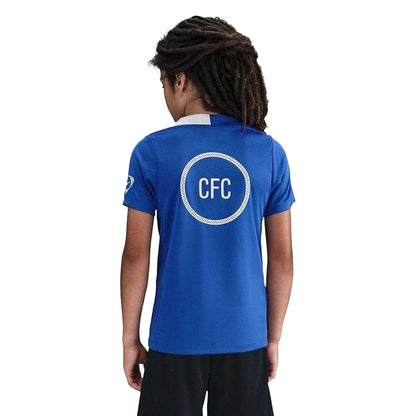 Blue-Silver - Back - Nike Childrens-Kids Strike 2025-26 Chelsea FC Top