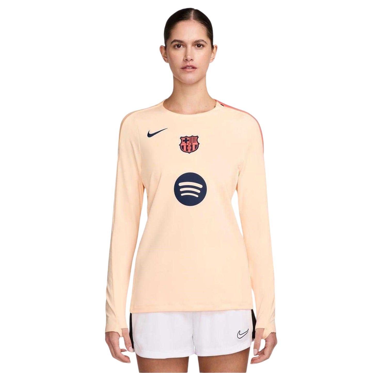 Blue-Orange - Side - Nike Womens-Ladies Strike 2025-26 FC Barcelona Third Jersey
