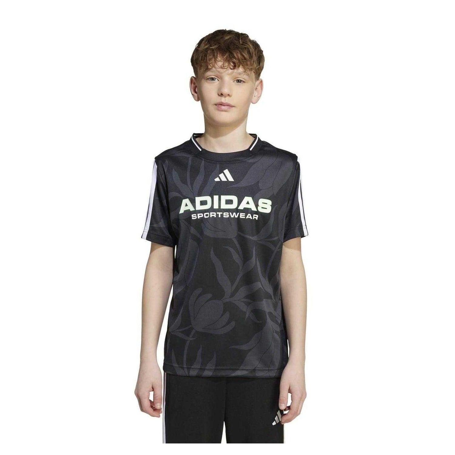 Black-White - Side - Adidas Childrens-Kids House Of Tiro T-Shirt