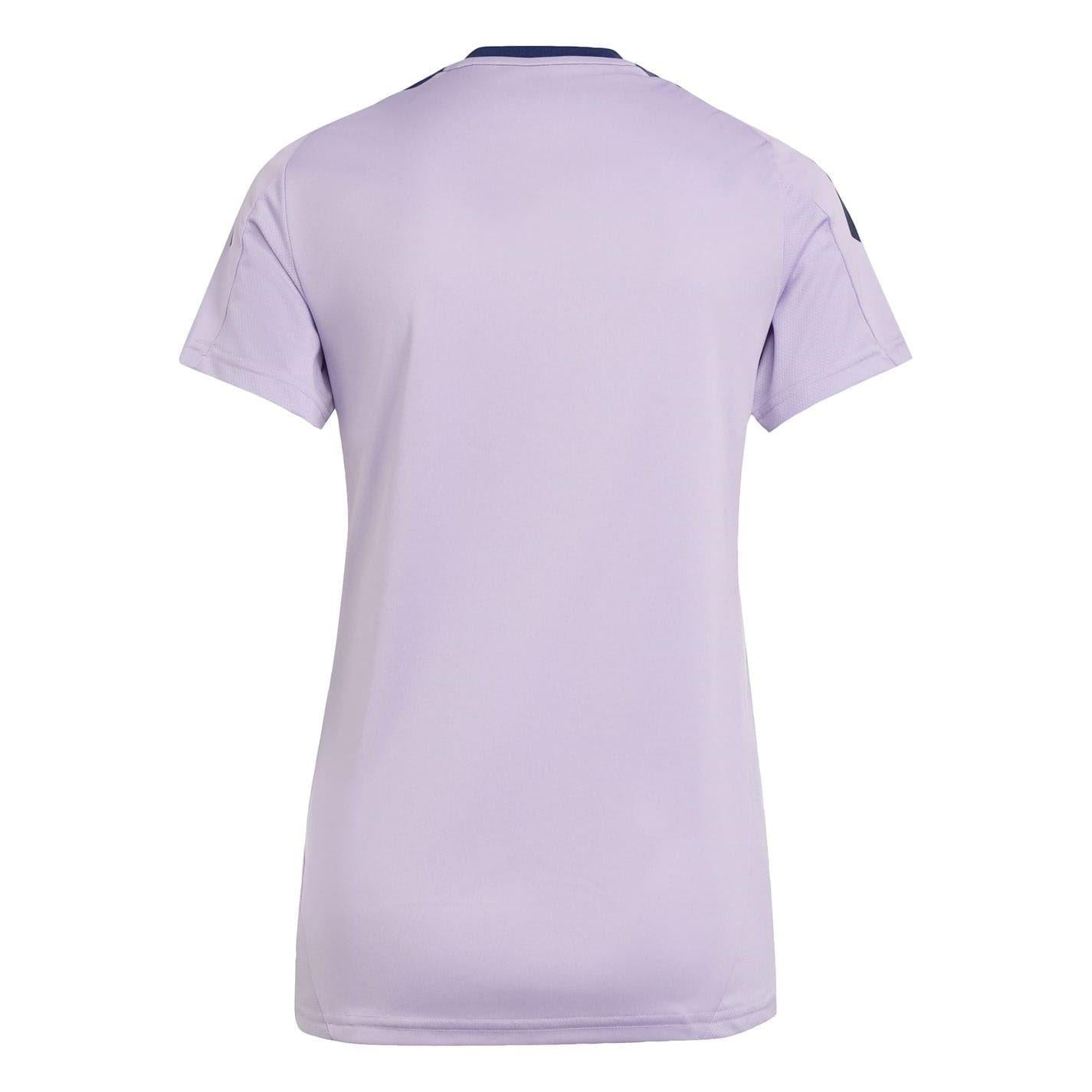Plum Purple - Back - Adidas Womens-Ladies Performance France FFR Jersey